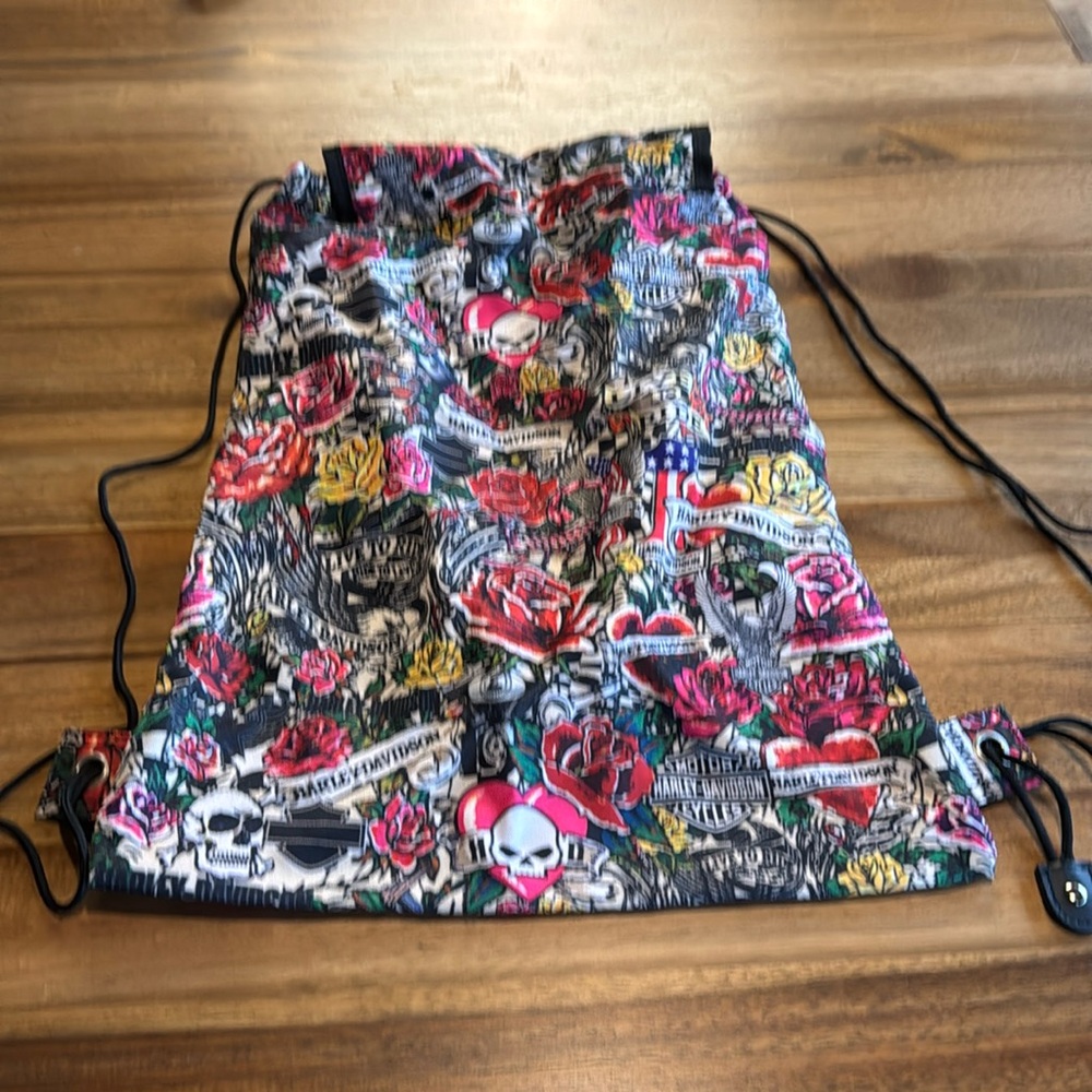 Vintage Rose Harley-Davidson sting  backpack. New w/o tags